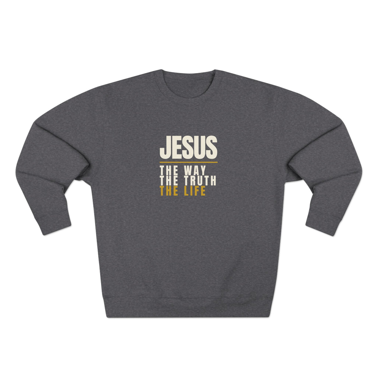 Jesus Crewneck Sweater — Gold Print