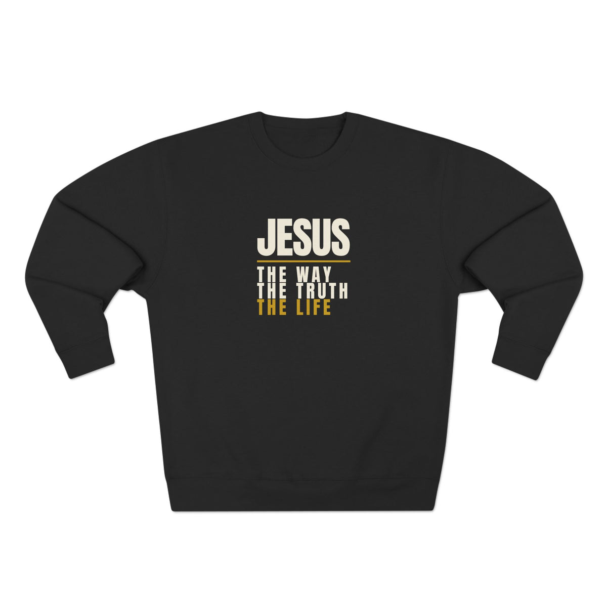 Jesus Crewneck Sweater — Gold Print