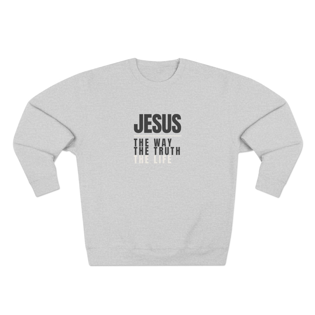 Jesus Crewneck Sweater — White Print