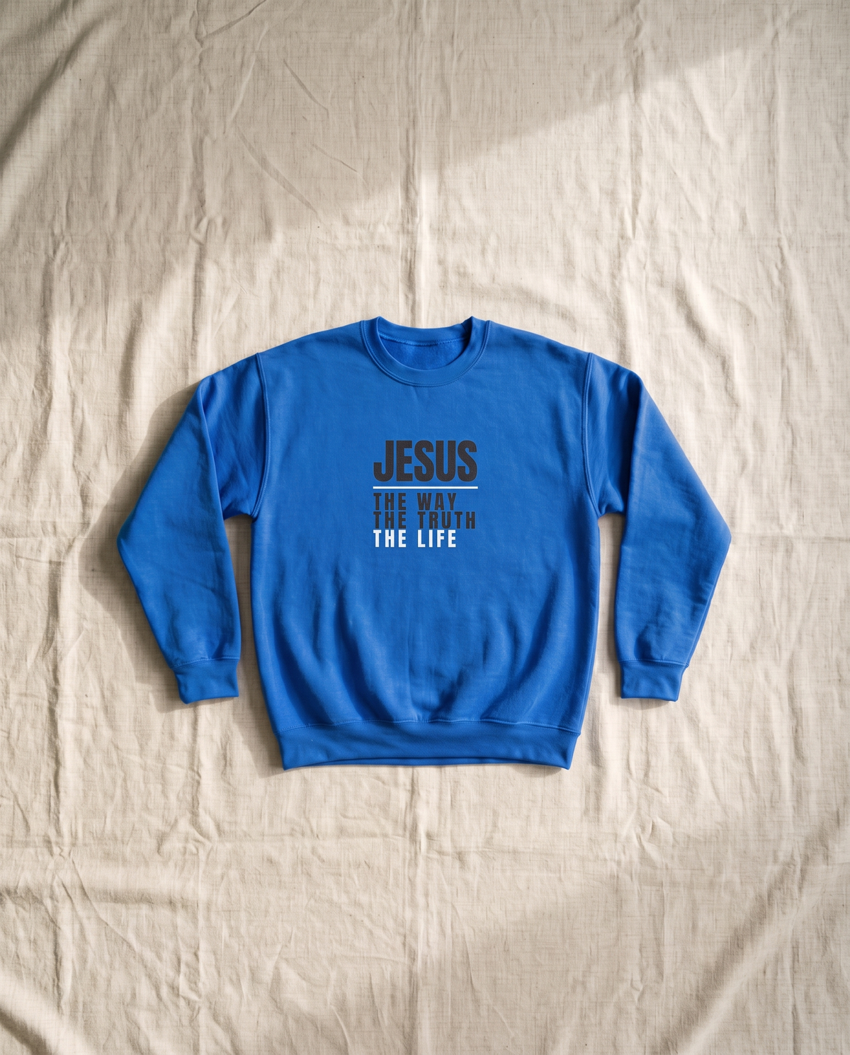 Jesus Crewneck Sweater — White Print