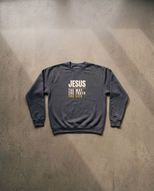 Jesus Crewneck Sweater — Gold Print